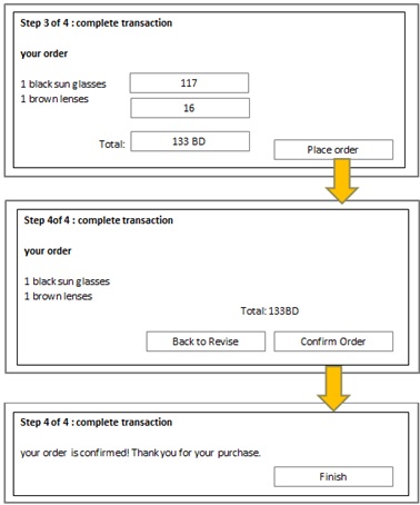 image of Submitting the form with a confirmation process