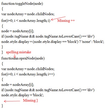 image of a wrong code